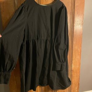 ASOS Oversized Back Tie Trapeze Dress